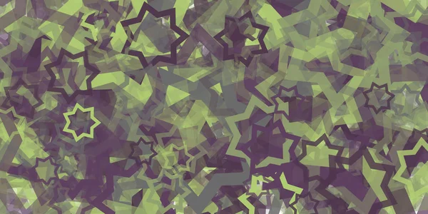 Abstrakte Generative Kunst Farbe Verteilte Sterne Hintergrund Illustration — Stockvektor