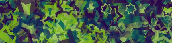 Abstracte Generatieve Kunst Kleur Gedistribueerde Sterren Achtergrond Illustratie — Stockvector