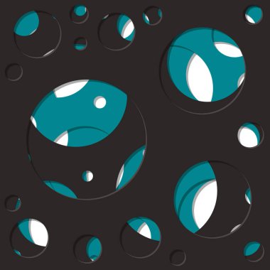 soyut generatif sanat renk dağıtılan yuvarlak delikler arka plan illüstrasyon