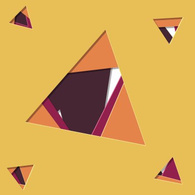 soyut generatif sanat renk dağıtılmış üçgen figürler arka plan illüstrasyon