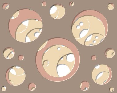 soyut generatif sanat renk dağıtılan yuvarlak delikler arka plan illüstrasyon