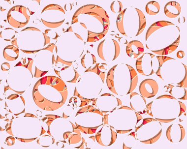 soyut generatif sanat renk dağıtılan yuvarlak delikler arka plan illüstrasyon