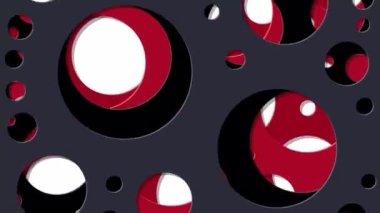Soyut Generative Art renk dağıtılmış daireler delik arka plan 