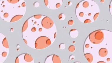 Soyut Generative Art renk dağıtılmış daireler delik arka plan 