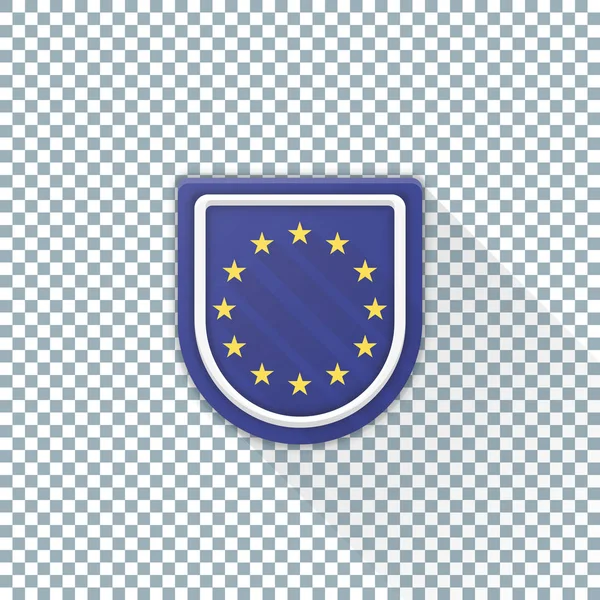 Európai Uniós Zászló Vektor Illusztráció — Stock Vector