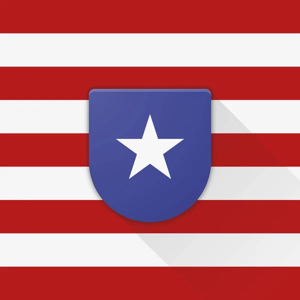 Bright Usa Flag Icon Vector Illustration — Stock Vector