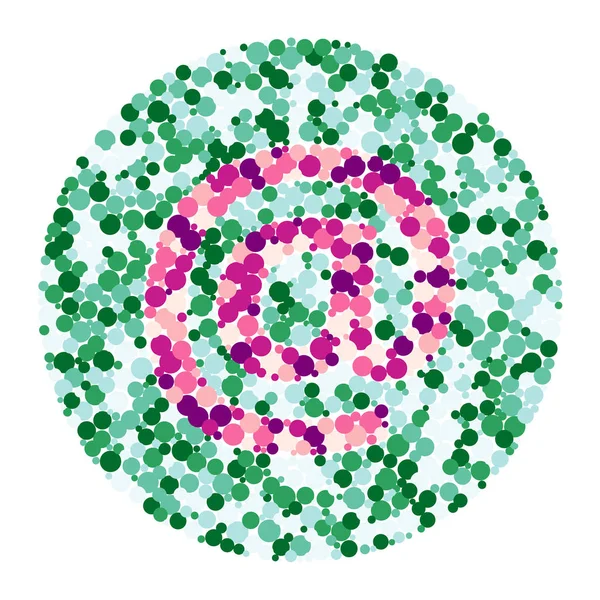 Иллюстрация Цветовых Точек Распределенных Кругов — стоковый вектор