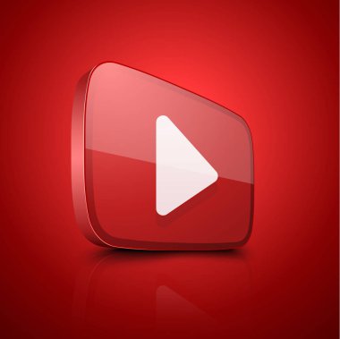 çalma düğmesi simgesi, vektör illüstrasyonu