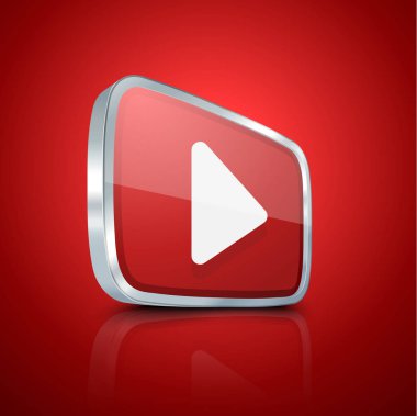 çalma düğmesi simgesi, vektör illüstrasyonu