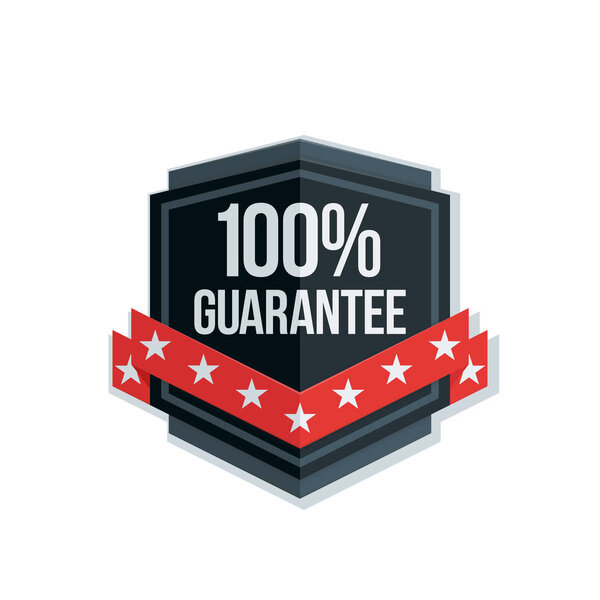 satisfaction guaranteed icon, vector illustration