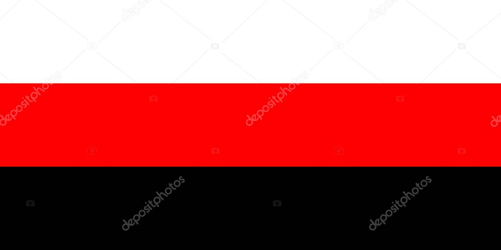 Flag of the Erzya people, vector illustration