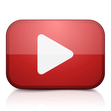 çalma düğmesi simgesi, vektör illüstrasyonu