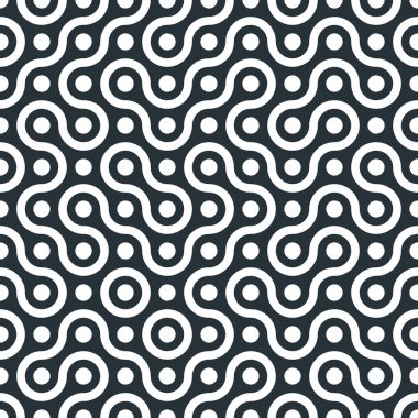 Truchet rasgele desen generative karo, sanat arka plan illüstrasyon 