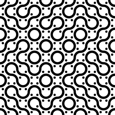 Truchet rasgele desen generative karo, sanat arka plan illüstrasyon 