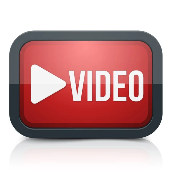 Ícone de reprodução de vídeo —  Vetores de Stock