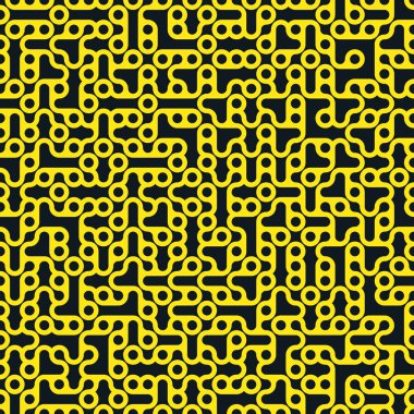 Truchet rasgele desen generative karo, sanat arka plan illüstrasyon 