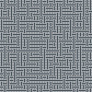 Truchet rasgele desen generative karo, sanat arka plan illüstrasyon 