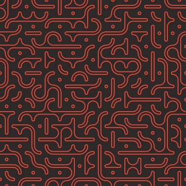 Truchet rasgele desen generative karo, sanat arka plan illüstrasyon 