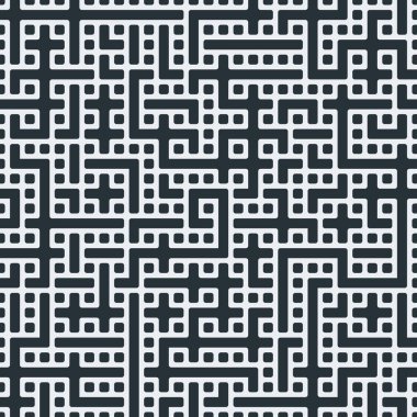 Truchet rasgele desen generative karo, sanat arka plan illüstrasyon 