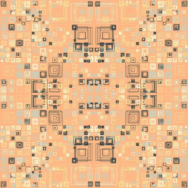 Geometrik Şekilli Soyut Renkli Desen — Stok Vektör