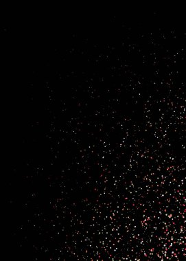 Siyah arkaplanda soyut sanat rengarenk dağıtılmış noktalar 