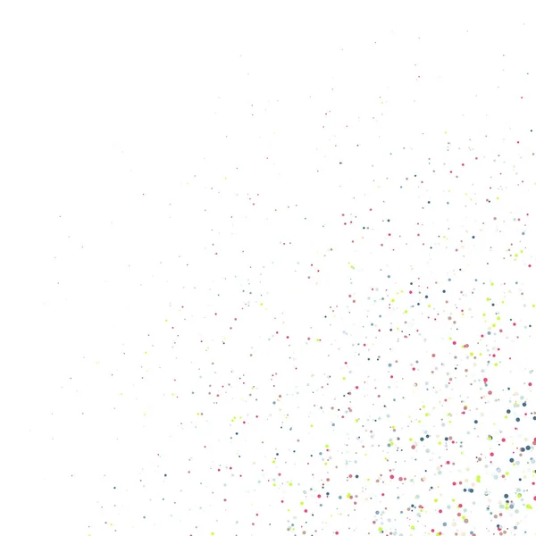 Abstrakti Taide Värikkäitä Jaettuja Pisteitä Valkoisella Taustalla — vektorikuva