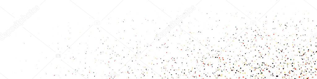 abstract art colorful distributed dots on white background 