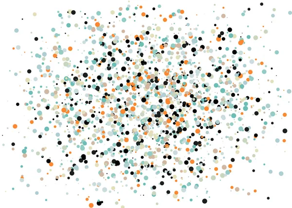 Abstraktní Umění Barevné Distribuované Tečky Bílém Pozadí — Stockový vektor