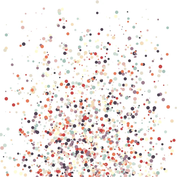 Arte Abstrata Pontos Coloridos Distribuídos Fundo Branco —  Vetores de Stock