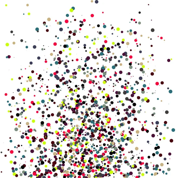 Abstrait Art Coloré Points Distribués Sur Fond Blanc — Image vectorielle