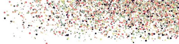 Arte Abstrata Pontos Coloridos Distribuídos Fundo Branco —  Vetores de Stock