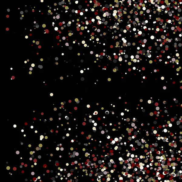 Abstrakti Taide Värikäs Jaettu Pisteitä Mustalla Pohjalla — vektorikuva