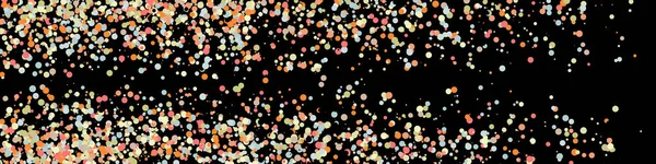 Абстрактное Искусство Красочные Распределенные Точки Черном Фоне — стоковый вектор