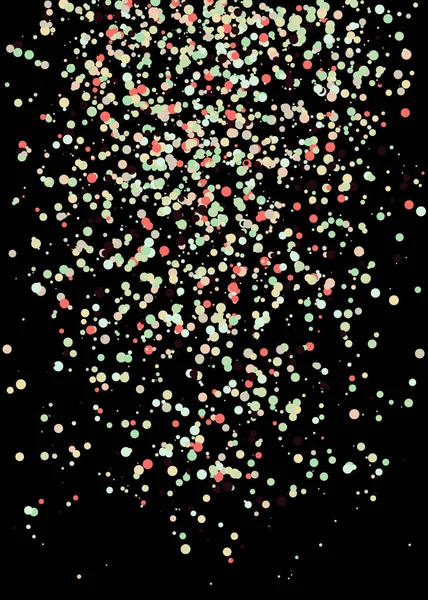 Абстрактное Искусство Красочные Распределенные Точки Черном Фоне — стоковый вектор