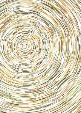 Beyaz arkaplanda soyut renkli segmentli geometrik daireler deseni, Hesaplamalı Üretim Sanatı   