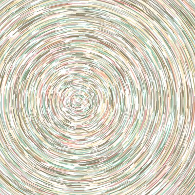 Beyaz arkaplanda soyut renkli segmentli geometrik daireler deseni, Hesaplamalı Üretim Sanatı   