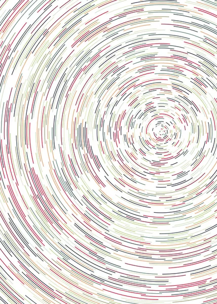 基于白色背景的抽象彩色分段几何圆圈图案 计算机生成艺术 — 图库矢量图片