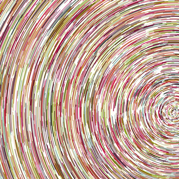 Astratto Colorato Segmentato Modello Cerchi Geometrici Sfondo Bianco Computational Generative — Vettoriale Stock