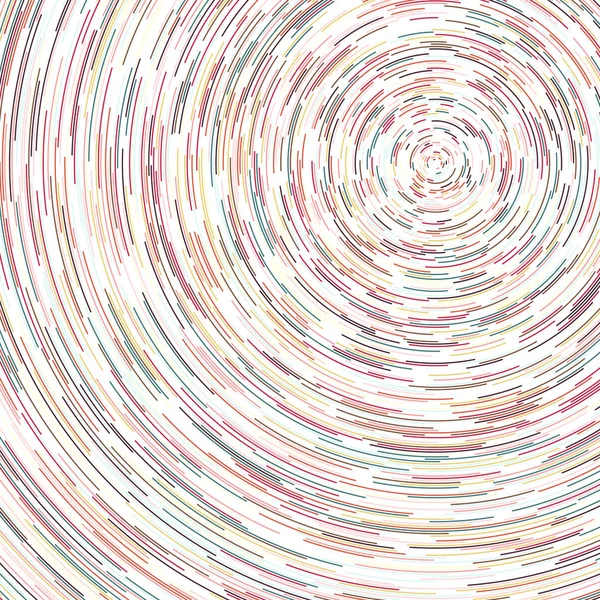 Абстрактний Барвистий Сегментований Геометричний Візерунок Білому Тлі Обчислювальне Генеративне Мистецтво — стоковий вектор