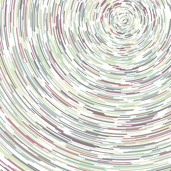 Абстрактний Барвистий Сегментований Геометричний Візерунок Білому Тлі Обчислювальне Генеративне Мистецтво — стоковий вектор