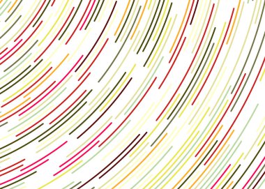 Beyaz arkaplanda soyut renkli segmentli geometrik daireler deseni, Hesaplamalı Üretim Sanatı   