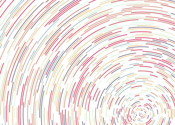 Astratto Colorato Segmentato Modello Cerchi Geometrici Sfondo Bianco Computational Generative — Vettoriale Stock