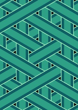 Renkli fayans, kusursuz rastgele dokuma çizgileri deseni, bağlantı sanatı arkaplan tasarımı illüstrasyonu  