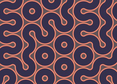 monokrom rastgele geçiş çizgileri üretken sanat tarzı renkli logo illüstrasyonu