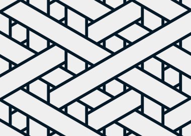 Renkli fayans, kusursuz rastgele dokuma çizgileri deseni, bağlantı sanatı arkaplan tasarımı illüstrasyonu  