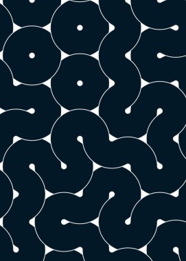 dalgalı ve eğri çizgileri olan renkli fayanslar, bağlantı sanatı arkaplan tasarımı illüstrasyonu 