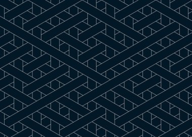 Renkli fayans, kusursuz rastgele dokuma çizgileri deseni, bağlantı sanatı arkaplan tasarımı illüstrasyonu  