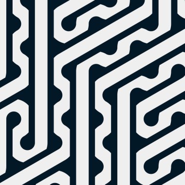 Renkli fayanslar, pürüzsüz rastgele birbirine bağlı dalgalı çizgiler deseni, bağlantı sanatı arkaplan tasarımı çizimi  