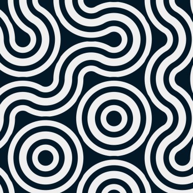 dalgalı ve eğri çizgileri olan renkli fayanslar, bağlantı sanatı arkaplan tasarımı illüstrasyonu 