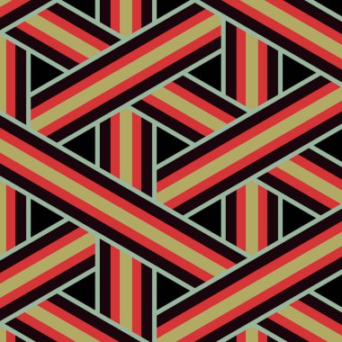 Çizgileri olan renkli fayanslar, bağlantı sanatı arkaplan tasarımı resimlemesi  